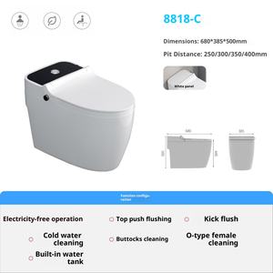 <span class=keywords><strong>Toilette</strong></span> ordinaire, siphonique, non branchée, domestique, mécanique, à pression latérale, chasse d'eau au pied, pompage d'eau, nettoyage à l'eau froide - Product Image 6