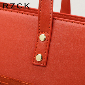 Borse all'ingrosso RZCK Thailand <span class=keywords><strong>Dolce</strong></span> PU per le signore Custom di lusso di grande capacità Orange con paillettes Tote bag con Logo di buona qualità - Product Image 5