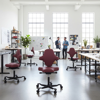 Chaise ergonomique à selle avec dossier, tabouret roulant réglable pour clinique dentaire et salon de beauté