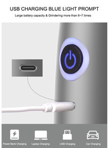<b>Mini</b> Automatic Coffee <b>Grinder</b> Portable Battery Powered USB Rechargeable 5-Adjustable Grind Size for Home Office Camping Travel - Product Image 6