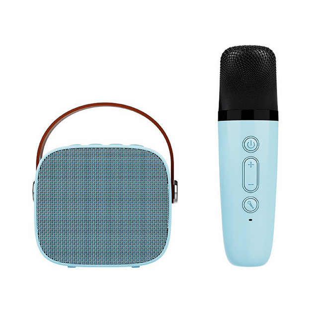 P1 Portable Wireless Speaker with Wireless Microphones,  Small Karaoke Machine for Kids Music Box Mini Speaker Support TF Card