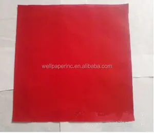 Red Linen-Feel Dinner Paper Napkins40cm*40cm For Dinners Parties And Catering Supplies Disposable