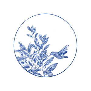 Services de table en porcelaine osseuse de Shanxi, Chine, motif floral et oiseaux - Product Image 3