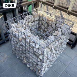 Nouveau Type soudé Gabion clôture galvanisé fer treillis métallique trou carré pierres 1x1x2 mur Construction Gabion planteur boîte aménagement paysager - Product Image 5