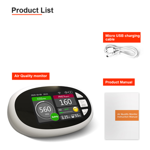 Mô hình phổ biến hồng ngoại ndir cảm biến 7 trong 1 chức năng CO2 PM2.5 hcho TVOC pm1.0 PM10 nhiệt độ độ ẩm - Product Image 2