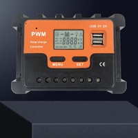 Pengontrol tenaga surya Harga bagus 10A-100A secara otomatis mengenali Controller off-grid Solar PWM controller
