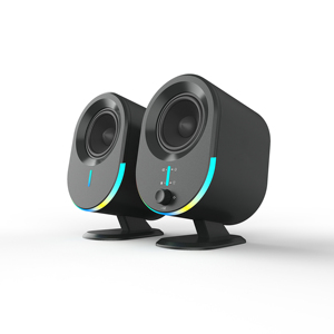 Haut-parleur PC USB actif OEM 30W pleine gamme pour jeux avec éclairage RGB et grille métallique pour BT5.3, <span class=keywords><strong>2</strong></span>.0 canaux, <span class=keywords><strong>2</strong></span> haut-parleurs - Product Image 2