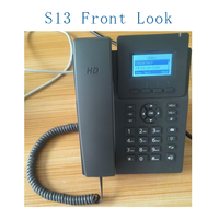 Téléphone VoIP d'entreprise 2 lignes SIP SIP V2 Wi-Fi double ports 100 Mbps 13 touches DSS Conférence Appel IP direct Proxy SIP Usine