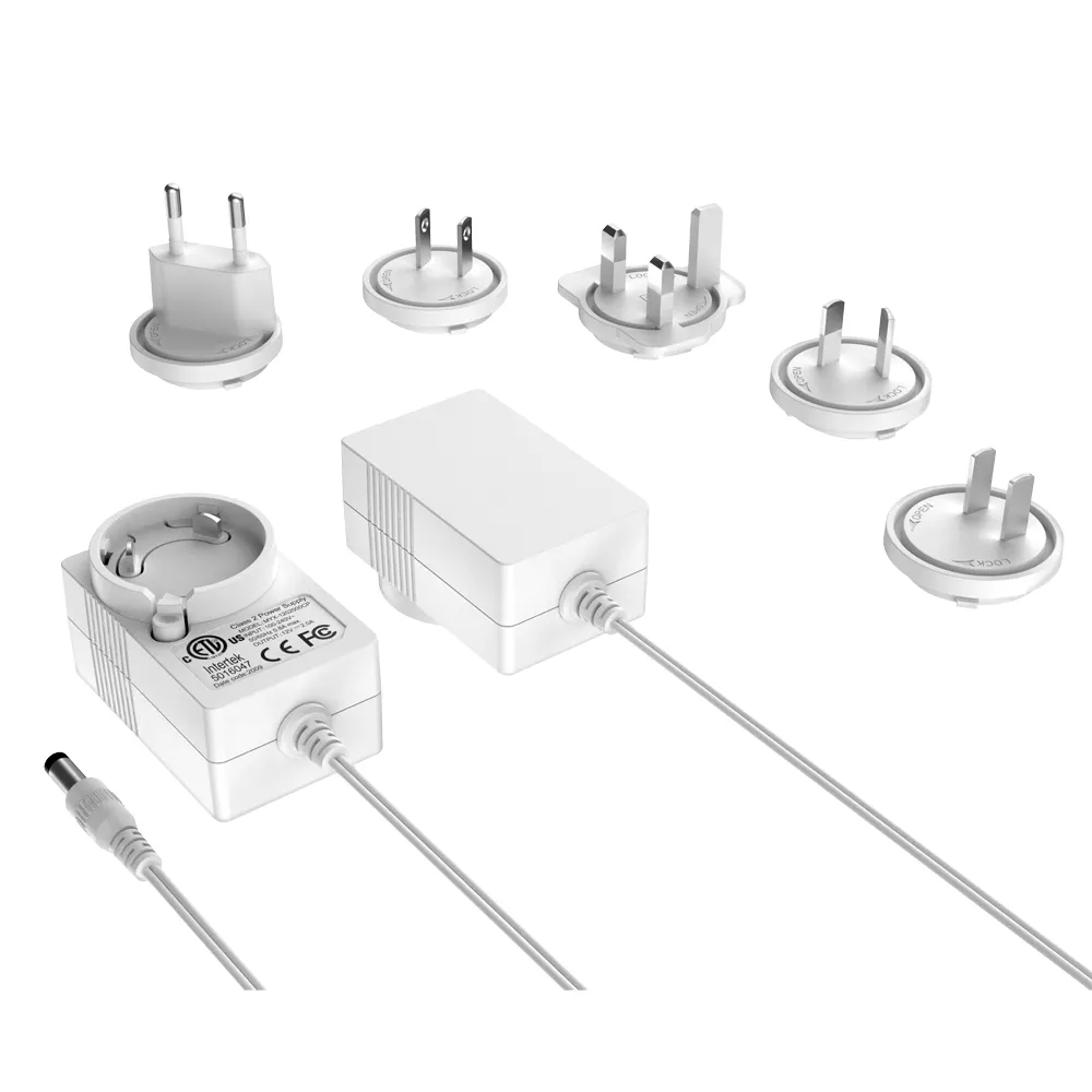 Modello di commutazione di vendita diretta in fabbrica con adattatore a muro per alimentatore Switching 24W certificato UL CE CCC FCC