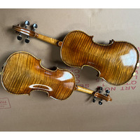 Master Antique Perfesional Old Antique Signature 4/4 Violin Kit