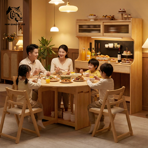 Meubles de salle à manger en bois, fabrication chinoise, prix bas, personnalisables, grand stock, prêts à être expédiés, nouvelle collection. - Product Image 2