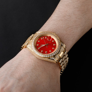 Reloj de Lujo <span class=keywords><strong>para</strong></span> <span class=keywords><strong>Hombre</strong></span>, Resistente al Agua, de Cuarzo, con Incrustaciones de Diamantes CZ, Movimiento Mecánico Japonés <span class=keywords><strong>Citizen</strong></span>, con Moissanita - Product Image 2