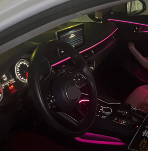 Lámpara Ambiental con Grabado Láser y Control Central, Sistema de Iluminación Ambiental RGB de 26 Luces para Audi A4L 2017-2024 - Product Image 4