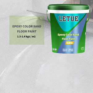 Peinture époxy marbrée, effet sable coloré, revêtement de sol époxy, peinture de sol autolissante pour écoles et musées - Product Image 5