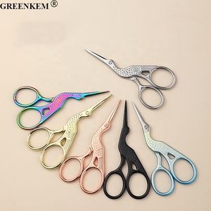 Forbici per uccelli <span class=keywords><strong>Stork</strong></span> a punta affilata in acciaio inossidabile 13 colori forbici per cucire forbici per unghie per cuticole - Product Image 3