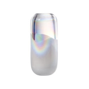 Vase en cristal de verre sicilien de couleur lait Nobel, décoration de mariage - Product Image 3