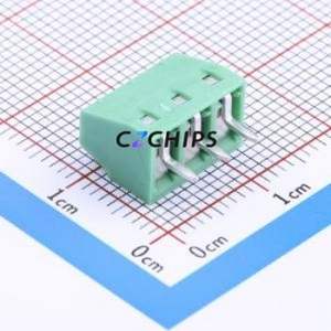 1727023 Screw Terminal Block Through hole Component (THT),P=3.81mm Connector 1x3P 3.81mm Green Through Hole - Product Image 1