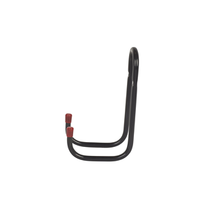 Crochet de rangement mural en métal noir double tubulaire robuste de 120mm pour les propriétaires de vélos d'atelier de jardin - Product Image 2