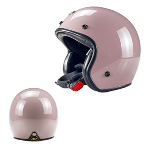 Casque demi-face vintage 3/4 pour hommes et femmes, coque ABS résistante aux perforations, haute sécurité pour les excursions en moto, nouveauté - Product Image 5