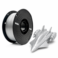 Filamen Logam PETG Allmaker 1.75mm untuk Pencetakan 3D, Langsung dari Pabrik, Dapat Disesuaikan, Anti Sumbat, Warna Metalik, Hasil Akhir Berkilau