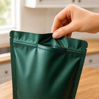 Emballage personnalisé de haute qualité directement de l'usine, sacs à café à fond plat avec valve pour usage alimentaire