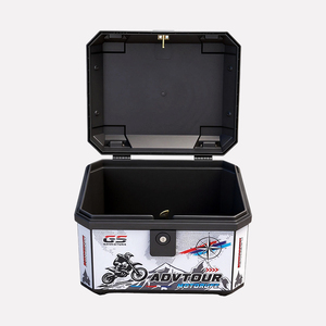 Boîte arrière de <span class=keywords><strong>moto</strong></span> imperméable en ABS de 45 L et coffre de toit pour les aventures de tourisme sportif, modernisation/mise à niveau, <span class=keywords><strong>moto</strong></span>-taxi, livraison à emporter - Product Image 2