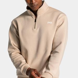 <span class=keywords><strong>Felpa</strong></span> con Zip Corta Personalizzata da Uomo, Bianca, Casual, Leggera, a Maniche Lunghe <span class=keywords><strong>in</strong></span> Pile per l'Autunno - Product Image 3