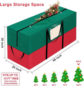 กระเป๋าเก็บของ600D อ๊อกซฟอร์ดกันน้ำกันฝุ่น, กระเป๋าเก็บของขนาดใหญ่พิเศษทนทานมีซิปสำหรับวันหยุดคริสต์มาส - Product Image 5