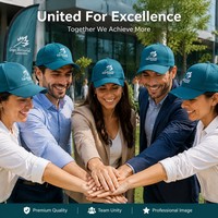 Gorra de Béisbol Personalizada OEM de 6 Paneles, de Sarga de Algodón, con Bordado 3D de Hoja Blanca, Visera Curva Ajustable, Unisex, para Adultos, Gorra Corporativa