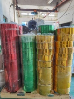 Film pour animaux de compagnie avec revêtement coloré pour guirlande de paillettes, pour poudre scintillante, pour décoration, pour rideau à franges