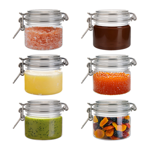 RTS 100pcs/Lot PET Sealing Jar Plastic Cap Airtight BPA Free Unbreakable 200ml Plastic <b>Kitchen</b> Storage Containers - Product Image 6
