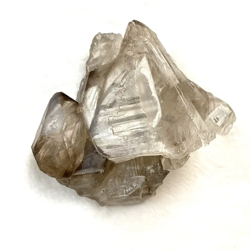 Campione minerale di pietra preziosa di cristallo grezzo naturale di vendita calda spina dorsale di cristallo fumé grezzo per la raccolta del regalo
