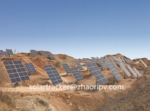 Giá thấp độ cao góc có thể điều chỉnh trục đơn năng lượng mặt trời Tracker gắn kết kép trục năng lượng mặt trời Tracker 5KW - Product Image 6