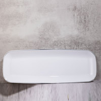 XUELI Assiettes en plastique rectangulaires écologiques à motif personnalisé Vaisselle antidérapante durable au lave-vaisselle pour les événements de restaurants