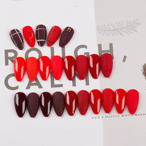 HONEY GIRL Nails Supplies 9 Color Collection Long Lasting Nail Art Laque <span class=keywords><strong>UV</strong></span> Gel Kit Classic Red Series <span class=keywords><strong>Vernis</strong></span> à ongles Gel Set - Product Image 3