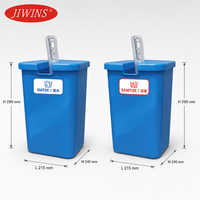 Station de désinfection pour pelle à glace avec couvercle anti-poussière, étiquettes amovibles pour l'eau et le désinfectant, pour bar, restaurant, cuisine