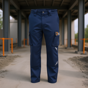 กางเกงทำงานแบบปกติ ไซส์ 2XL สีดำ สไตล์คาร์โก้ ชุดทำงานเพื่อความปลอดภัย - Product Image 3