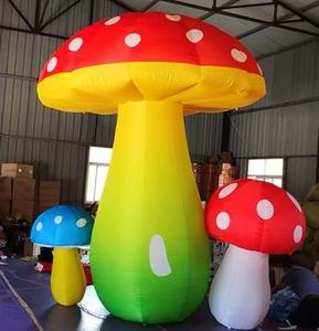 Fungo Gonfiabile Gigante con Luci LED Colorate per Decorazioni Interne ed Esterne, Halloween e Scenografie Alice nel Paese delle Meraviglie - Product Image 2