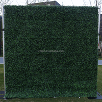 Mur de fond en herbe artificielle verte fait main pour mariage, Saint-Valentin et décoration de fête à domicile