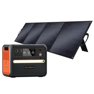 太陽光発電機スマートシステムソーラーパワーバンク2400wポータブル発電所屋外用