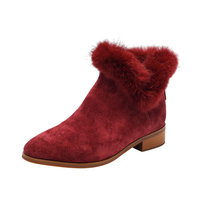 Bottines d'hiver tendance pour femmes, en cuir véritable, légères, respirantes, douces, à lacets