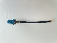 Connecteur RF mâle vers coaxial avec excellente conductivité et faible résistance de contact, assemblage de câble connecteur mâle à angle droit
