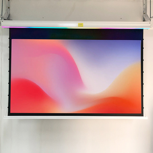 2025 nouveau 100 pouces électrique <span class=keywords><strong>motorisé</strong></span> dans les écrans de Projection de plafond vidéo écran de projecteur intelligent pour UST ALR Laser TV projecteur - Product Image 6