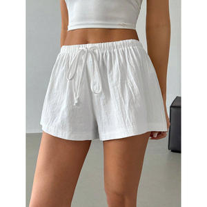 2025 Europe United States New Ladies Vintage Casual <strong>Shorts</strong> Summer Regular Fit Polyester Trend Cross-border Foreign Trade Spot - Product Image 1