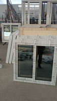 Ventana de Vidrio Laminado Doble Insonorizada Personalizada, Ventanas de PVC Resistentes a Impactos de Huracanes con Mosquitera