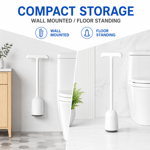 Déboucheur de drain haute pression robuste avec poignée en T, déboucheur manuel pour toilettes et salle de bain - Product Image 3