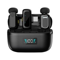 Nuovo Microfono Wireless Omnidirezionale M43 con Clip a Dito per Streaming Live Mobile e Registrazione con Riduzione del Rumore