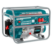 Générateur d'essence portable JCTOP à démarrage rapide, à châssis ouvert, avec protection contre les surcharges, refroidissement par air, 2KW, réservoir de carburant de 15L, 6.5HP