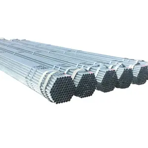 cheap GI pipe 40mm 70mm 100mm 120mm hot dip galvanized steel pipe 6m Length ERW pre-galvanized round steel pipe for Construction