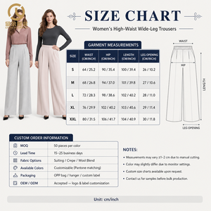 <span class=keywords><strong>Pantalon</strong></span> <span class=keywords><strong>droit</strong></span> pour <span class=keywords><strong>femme</strong></span> OEM ODM de haute qualité, coupe ample, style tendance, élégant, en <span class=keywords><strong>velours</strong></span>, 100 % coton, infroissable - Product Image 4